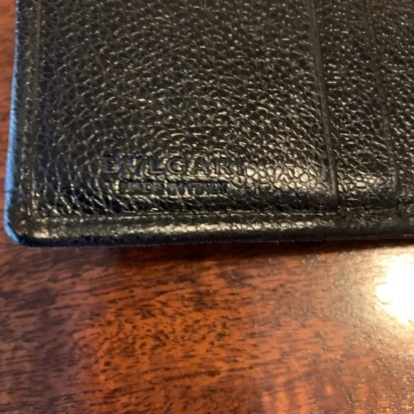 XXSOLDXX BVLGARI Denim and Leather Monogram Wallet EUC - Picture 9 of 10